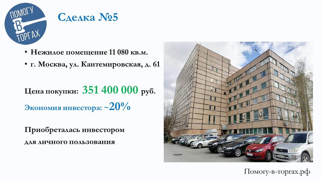 Кейс: нежилое помещение в Москве